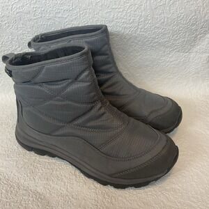 Keen TerradoraII Womens Wintry Boots Sz 7 Gray/Silver Waterproof Pull On Quilted